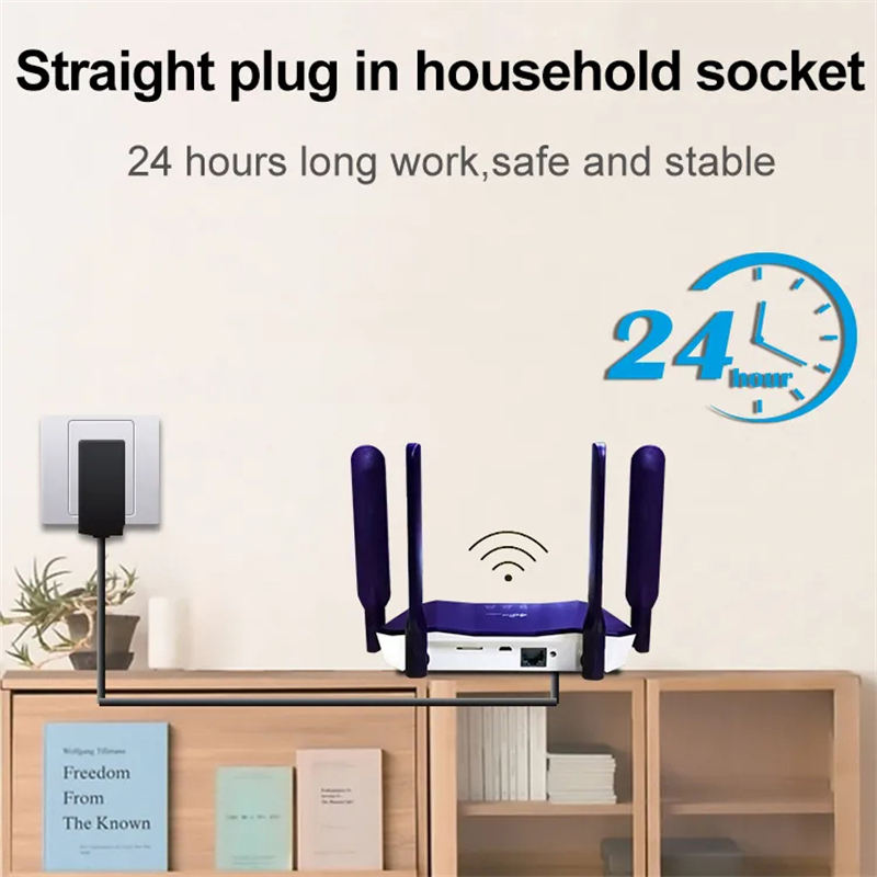TIANJIE 4G router do kart SIM bezprzewodowy modem WIFI LTE punkt dostępu CPE 4 antena Hotspot globalny adapter sieciowy do kamery IP