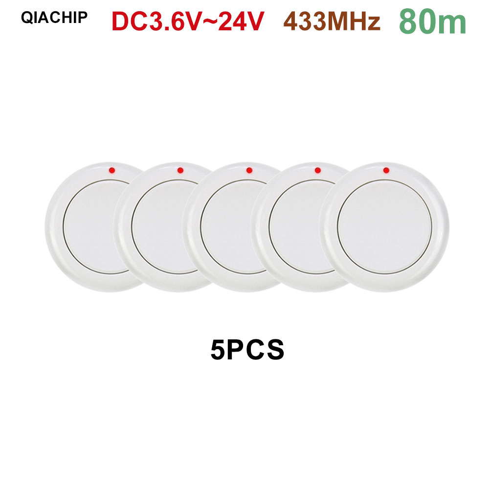 433mhz Bezprzewodowy pilot zdalnego sterowania RF DC 3.6V 5V 9V 12V 24V 1CH Mini przełącznik przekaźnika Kontroler lampy LED Mikroodbiornik Nadajnik DIY: Black