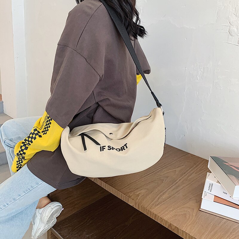 Bag Women's Bag Chest Bag Oblique Arm Bag Korean Version Single Shoulder Armpit Small Bag Women's Canvas Bag