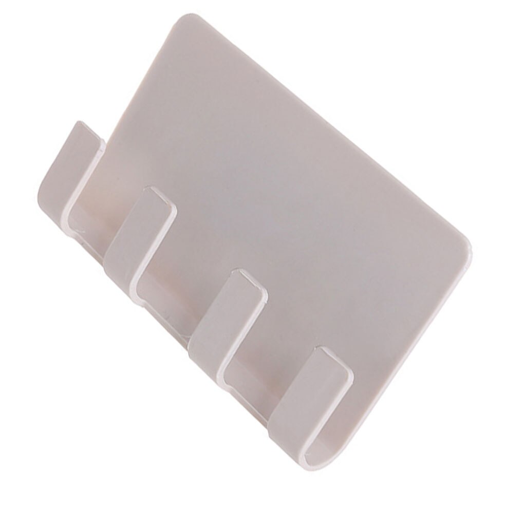 Phone Charging Holder Hook Socket Strong Sticky Adhesive Cell Phones Stand Rack Bathroom Hanging Shelf Razor Hanger: NO.4