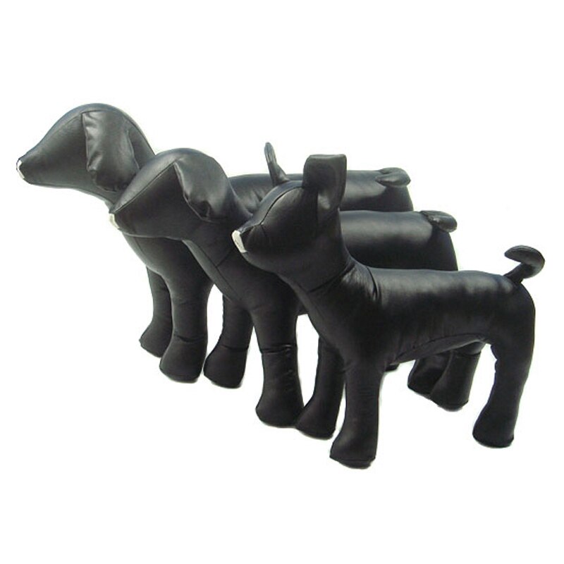 Leather Dog Mannequins Standing Position Dog Models Toys Pet Animal Shop Display Mannequin