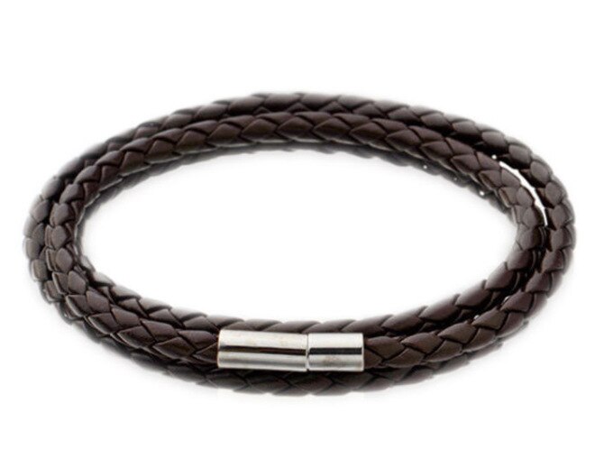 Pulsera de cuero trenzado de varias capas para hombre, modelos de explosión coreanos,
