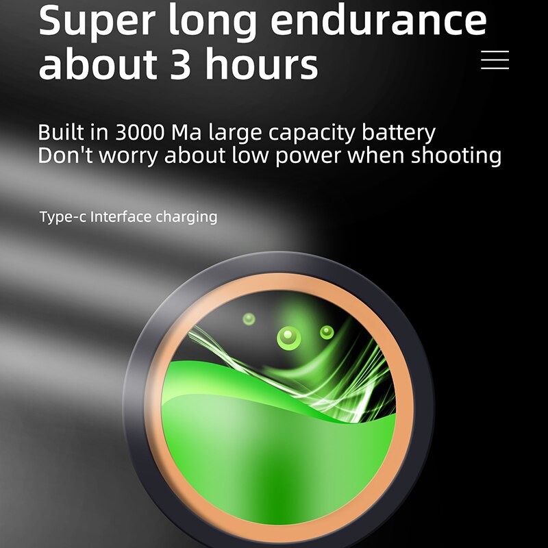 Bi-Color LED Video Light on Camera,Mini Rechargeable 2500mAh LED Camera Lights,95RA Dimmable 3200-6500K Ultra Bright Photo