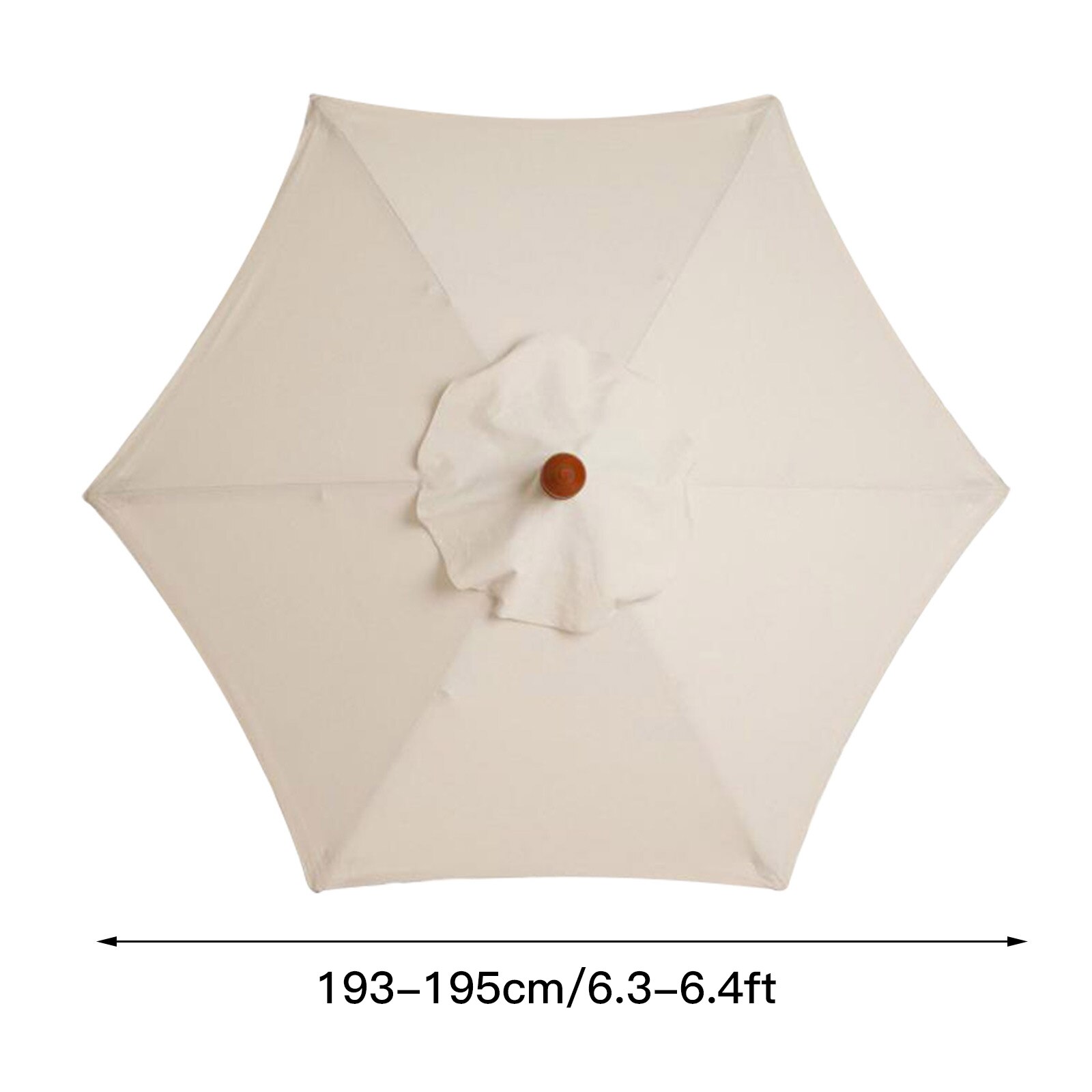 Garden Umbrella Shade Cloth Patio Umbrellas Outdoor Canopy Shades Fade-Proof Waterproof Sun Umbrella Width 193cm Awnings: Beige 193cm