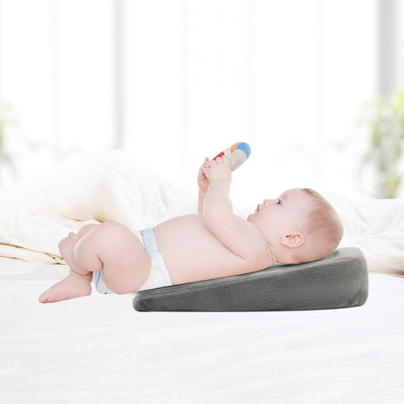 Comfortable Baby Pillow Head Shaping Memory Foam Pillow Improve Sleep Position Newborn Wedge Pillow for Relief and Acid Reflux