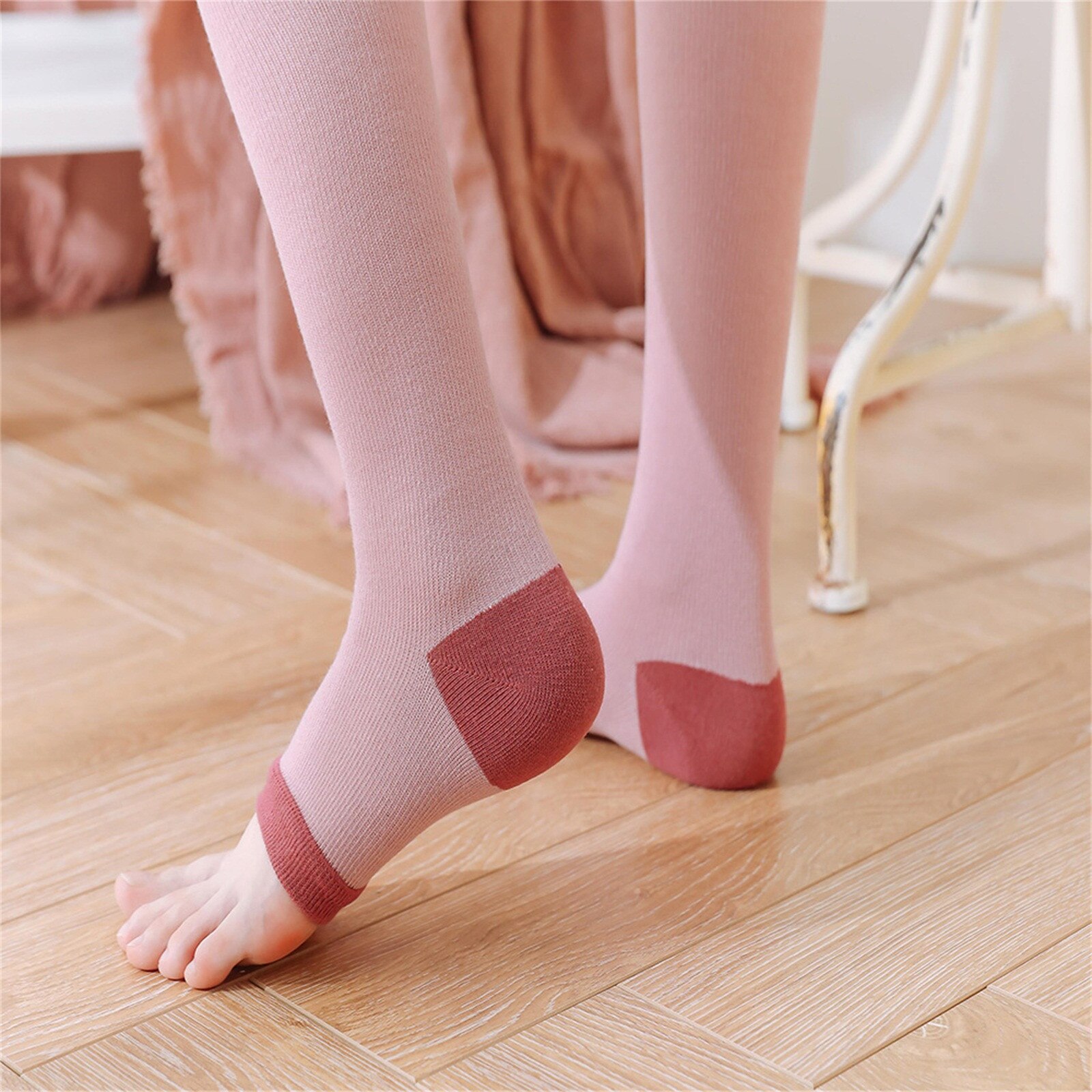 Leg Warmers Knee Women Winter Wool Ball Knitted Foot Cover Knitted Long Women Long Warm Thigh High Autumn Winter Leg Warmer