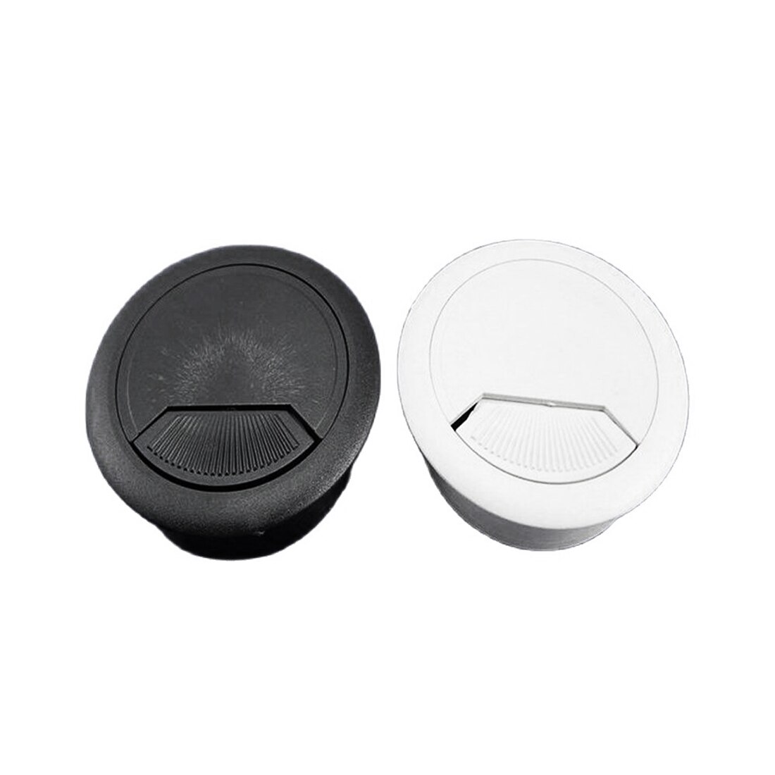10pcs 60mm Wire Hole Cover Hardware Accessories Cable Tidy Outlet Switch Plate for Office Furniture Computer Grommet Desk Table