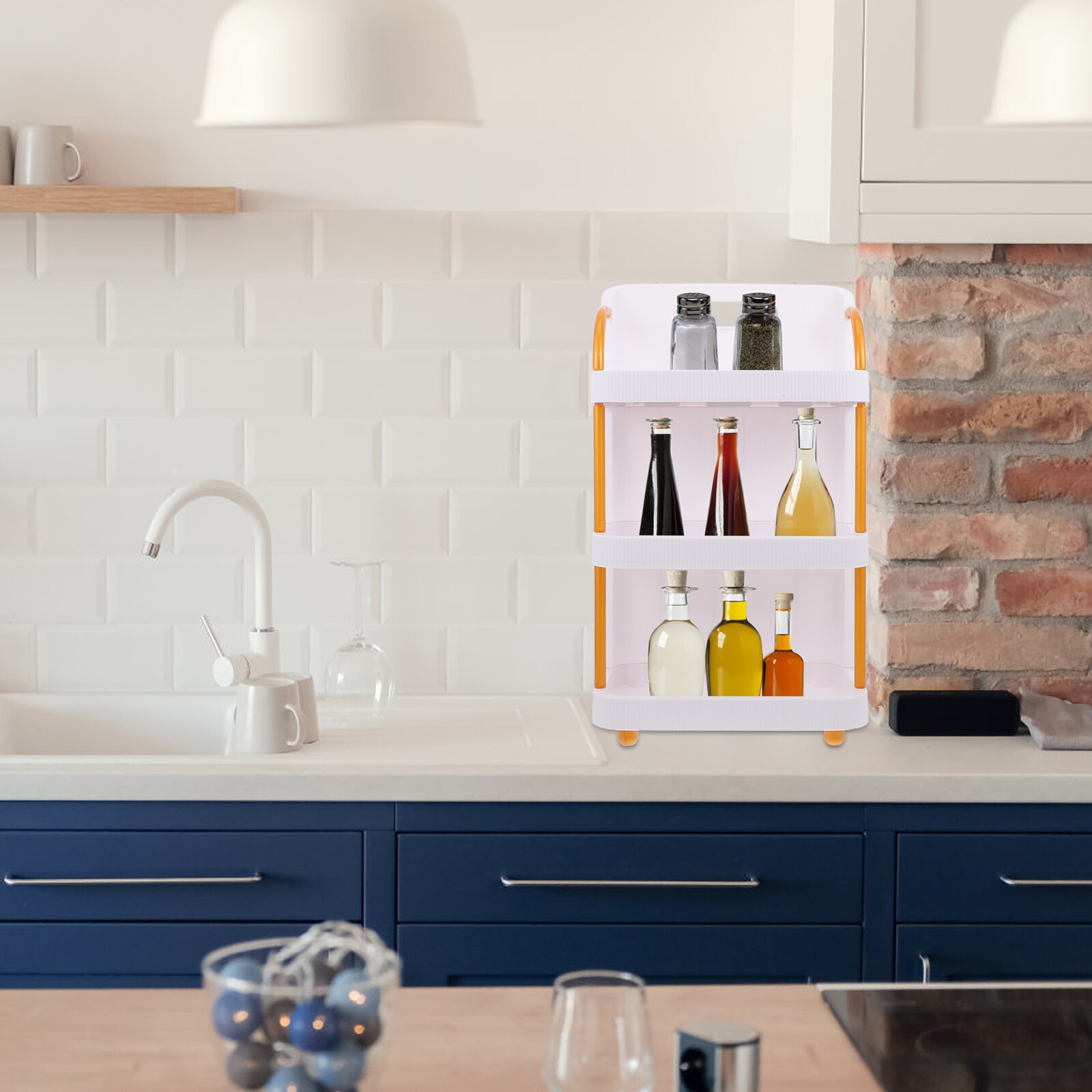 Double-Layer Storage Rack Multi-Purpose Storage Rack Desktop Makeup Organizer