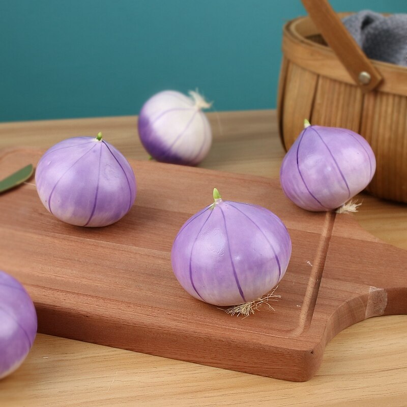 Simulatie Ui Groente Model Sjalot Groente-en Ornamenten Kinderspeelgoed Showroom Kabinet Decoratie Schieten 1Pc
