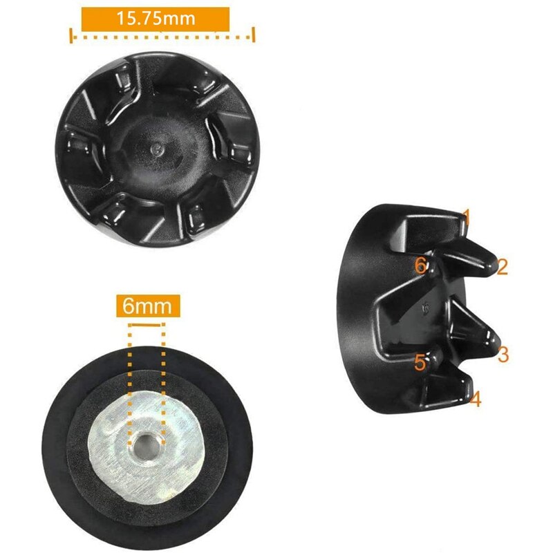 9704230 Blender Coupler with Spanner Kit Replacement Parts Compatible with Kitchen-Aid KSB5WH KSB5 KSB3 Driver (5 Pcs)