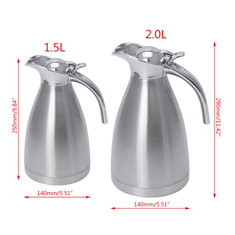 Skymen 1.5L Roestvrijstalen Vacuüm Isolatie Pot Heet Water Ketel Thermo Jug Home Office Tools