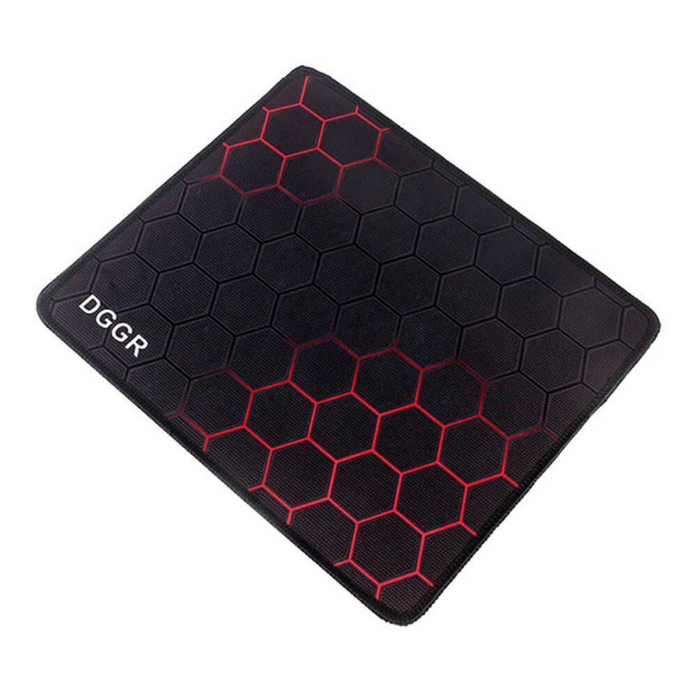 DGGR small Mouse Pad Classic hexagon graphics Gaming Mouse pad Anti-slip Natural Rubber with Locking Edge Gaming Mouse Mat