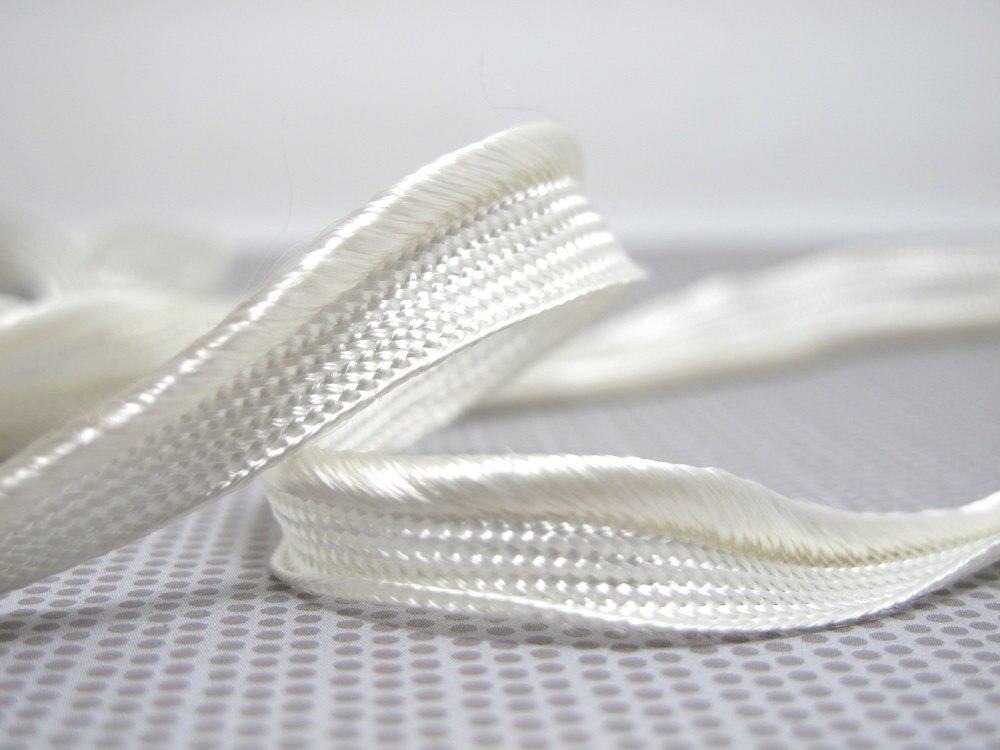 5 Yards 【WHITE】 Twisted Gevlochten Piping Lip Koord Trim | Kussen Kussen Trim | Bekleding Rand Trim Naaibenodigdheden: LC66 - 10MM