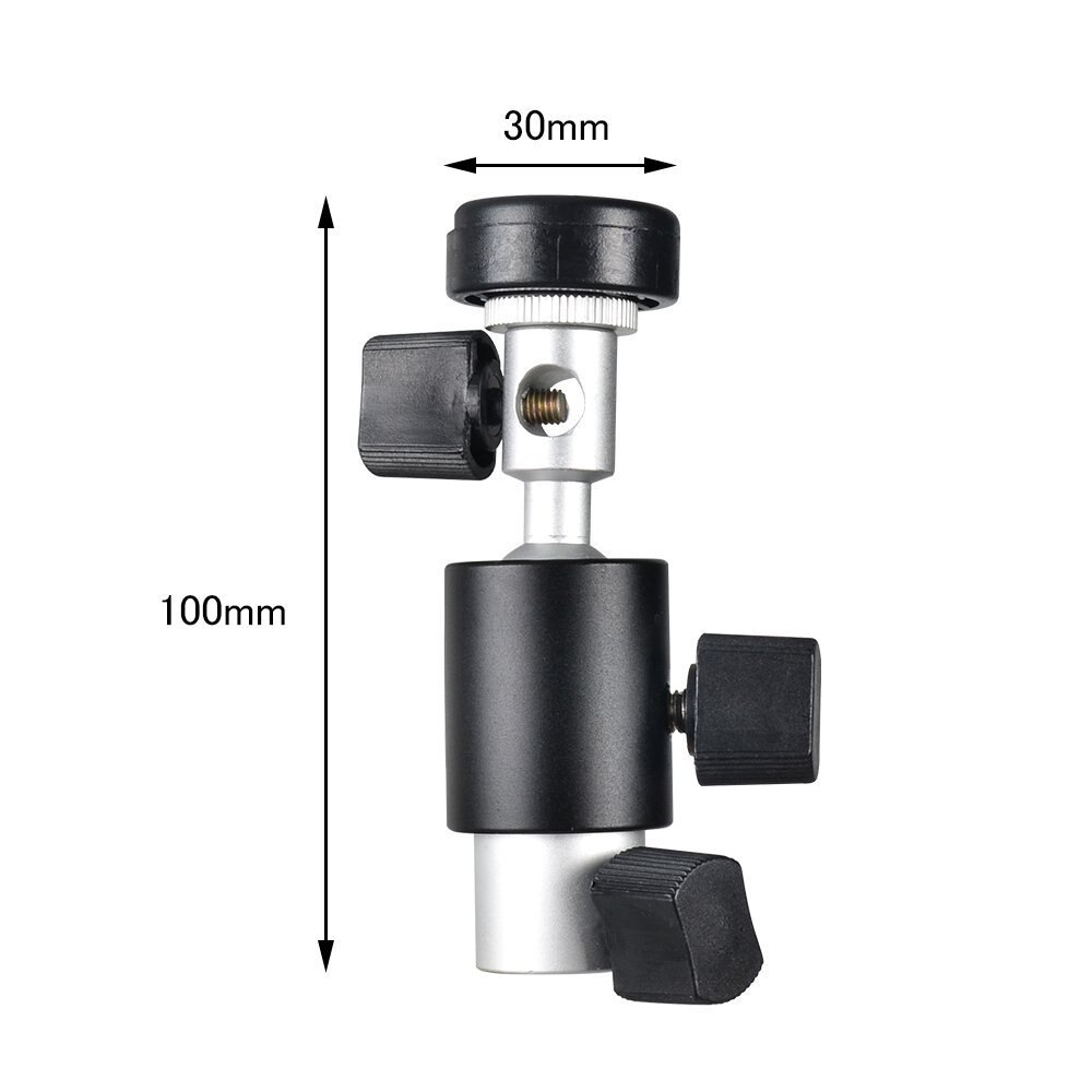 Petit d-type lumière LED Lampe support de Flash Pour La Photographie Vidéo Caméscope DV Caméra Trépied Rotule support à pince Clip Pneu