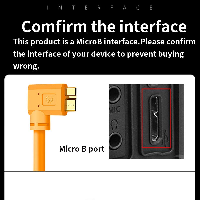 PERESAL-cable USB 3,0 a micro-b para cámara Canon EOS 5D4 5DSR, NIKON D810, D850, D5, cámara digital, cable de datos para ordenador portátil