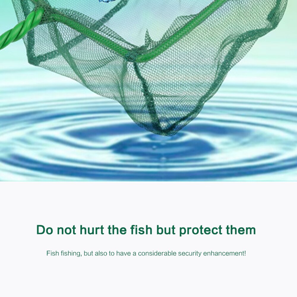 Fish Tank Floating Objects Cleaning Tool Green Portable Long Handle Square Aquarium Accessories Fishing Net Landing Net