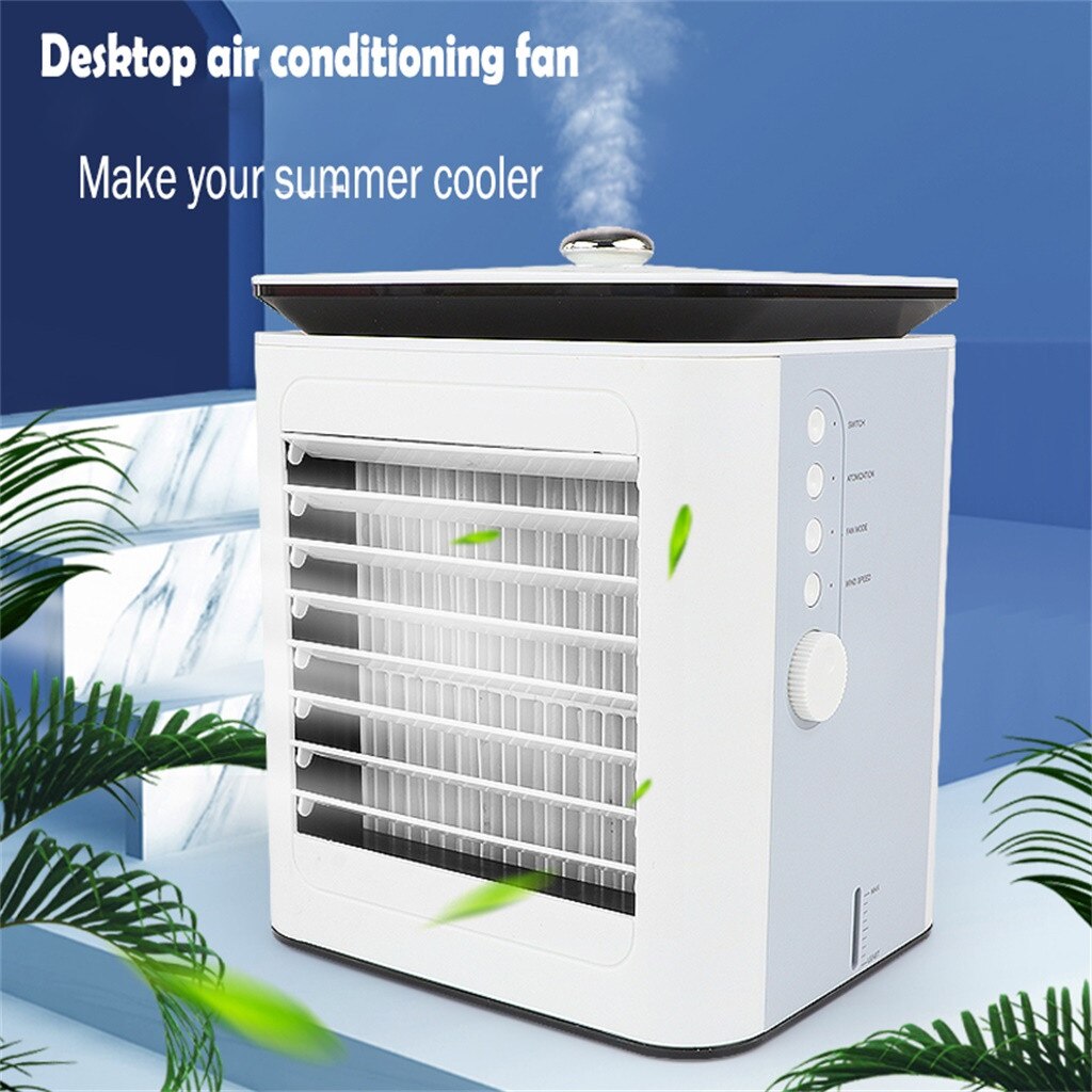 Mini Portable Air Conditioner Fan Portable Air Conditioner Conditioning Cooler Humidifier Purifier USB Desktop Air Cooler Fan g3