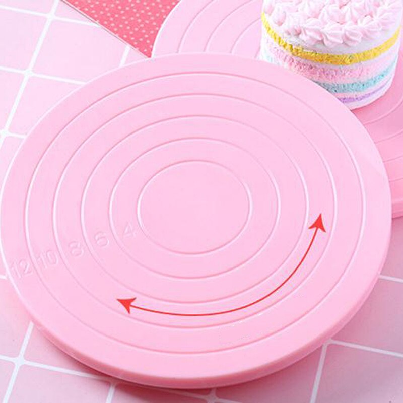 Food Grade Plastic Taart Draaitafel Diy Fondant Pan Bakvormen Gereedschap Cake Decorating Dessert Tafel Keuken Bakken Accessoires