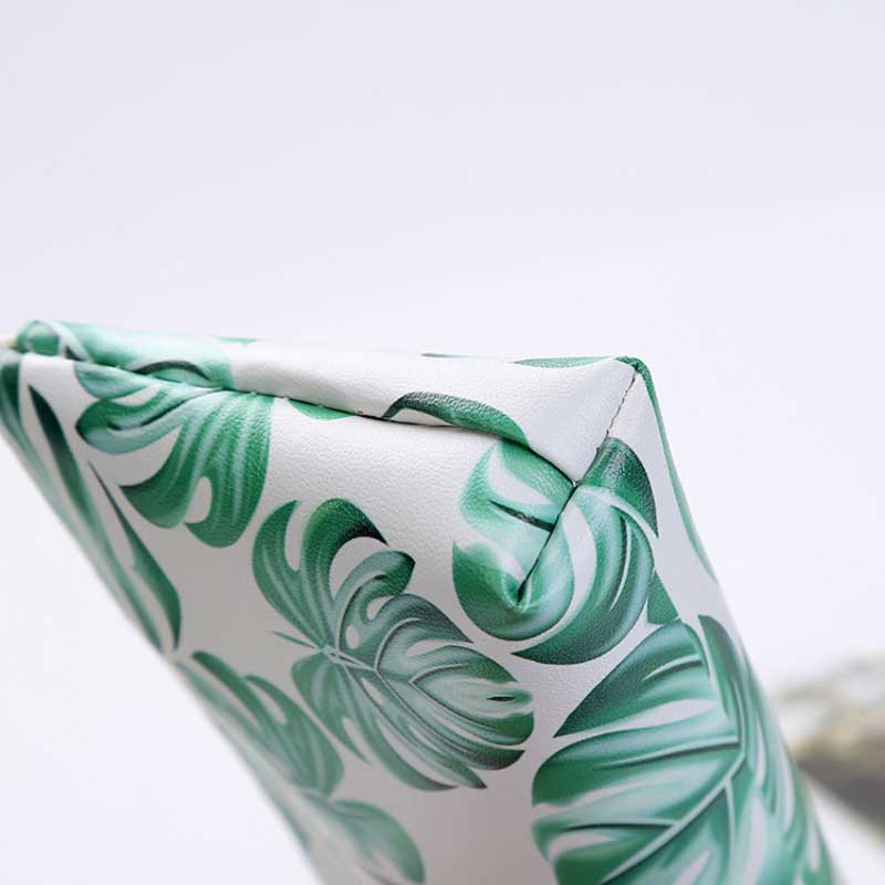 Kawaii Green Turtle leaf leather Pencil Case Estuches School Pencil Box Pencilcase Pencil Bag School Supplies Stationery