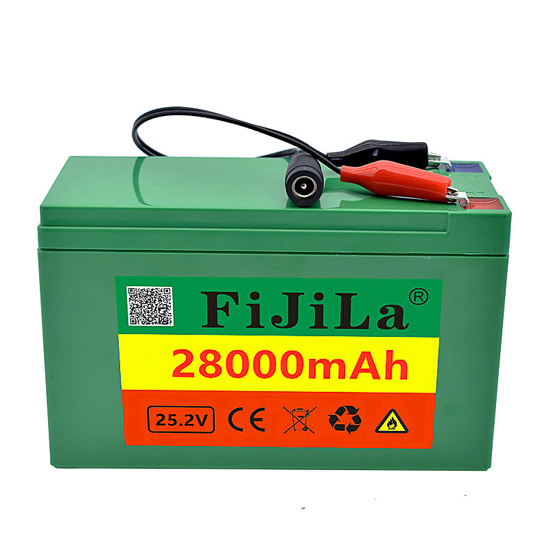 6s3p 24V 28.0Ah 18650 Battery Lithium Battery 25.2V 28000mAh Electric Bicycle Moped /Electric/Li ion Battery Pack with charger