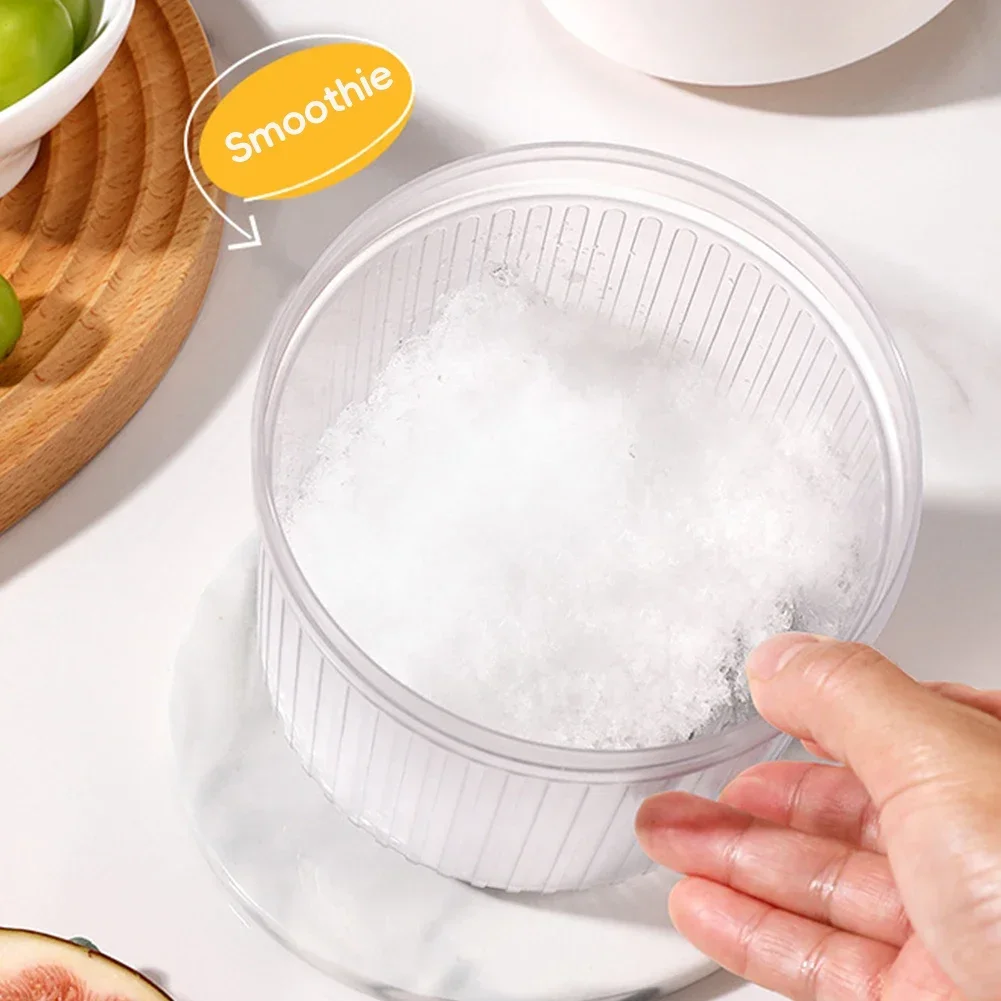 Household Portable Small Hail Machine Kitchen Tool Shaved Ice Machine Mini Ice Crusher Hand Operated Shaved Ice Milkshake Maker