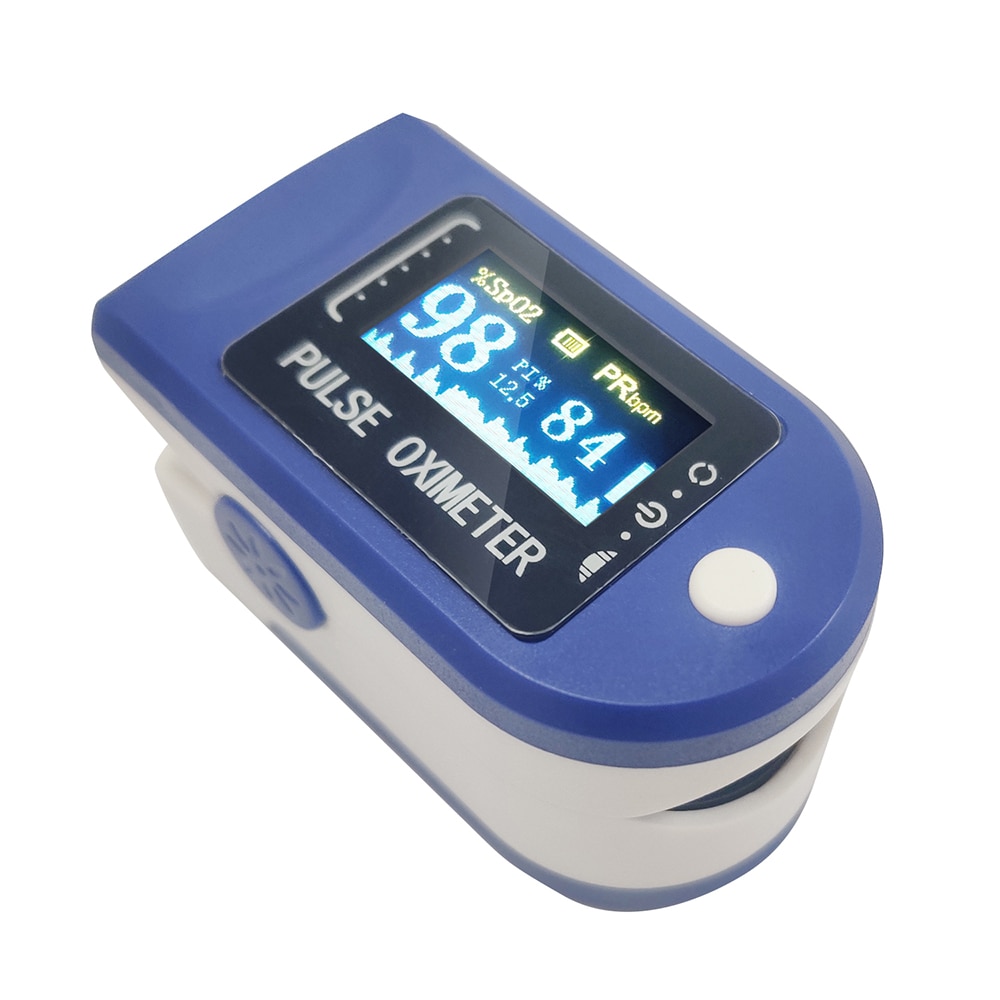 Blood Oxygen Finger Pulse Digital Fingertip Oximeter Oxygen Saturation Meter Finger Monitor Portable Oximetro (No Battery)