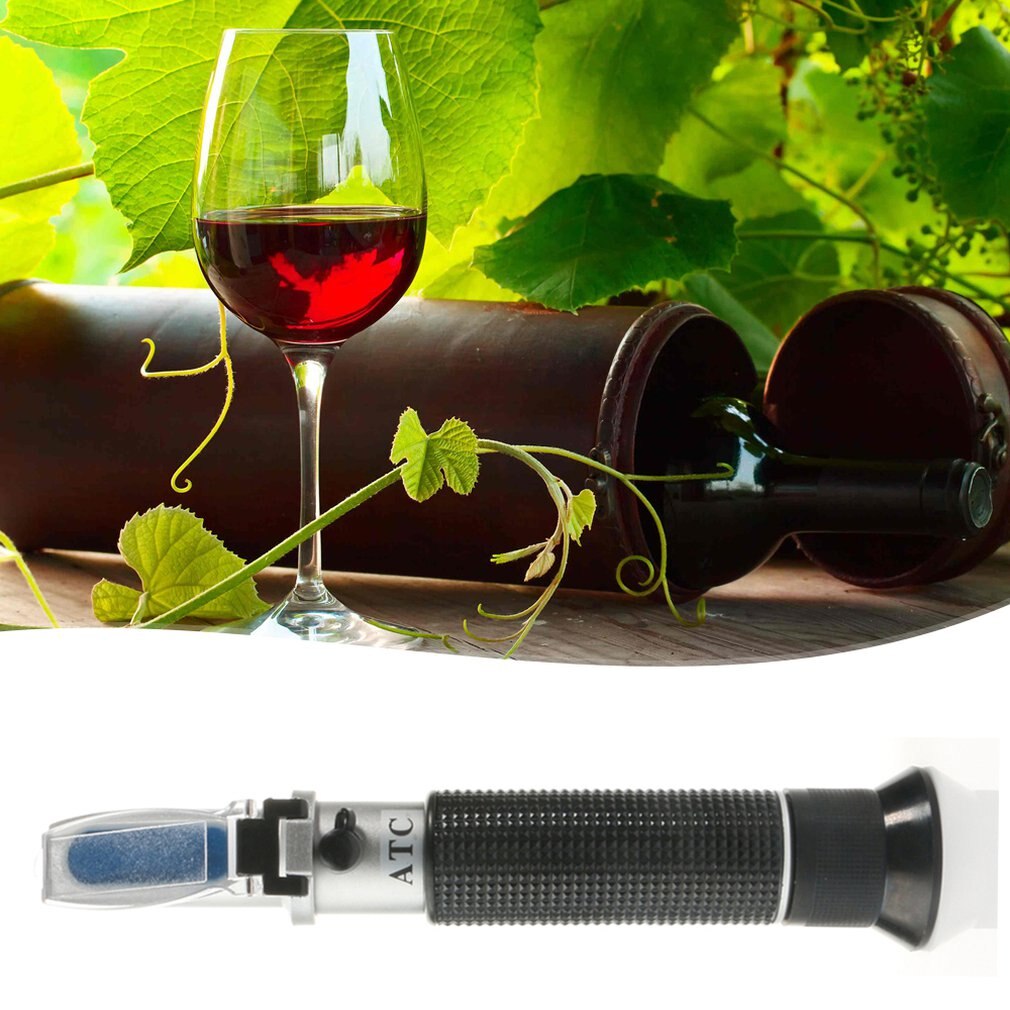 Portable Hand-Held Refractometer Optical Alcohol Meter White Wine Alcohol Concentration Measuring Instrument