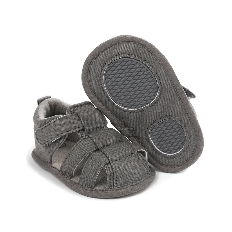 Canvas ademende baby sandalen schoenen zachte zool baby antislip sandalen jongens schoenen: A2 / 0-6 maanden