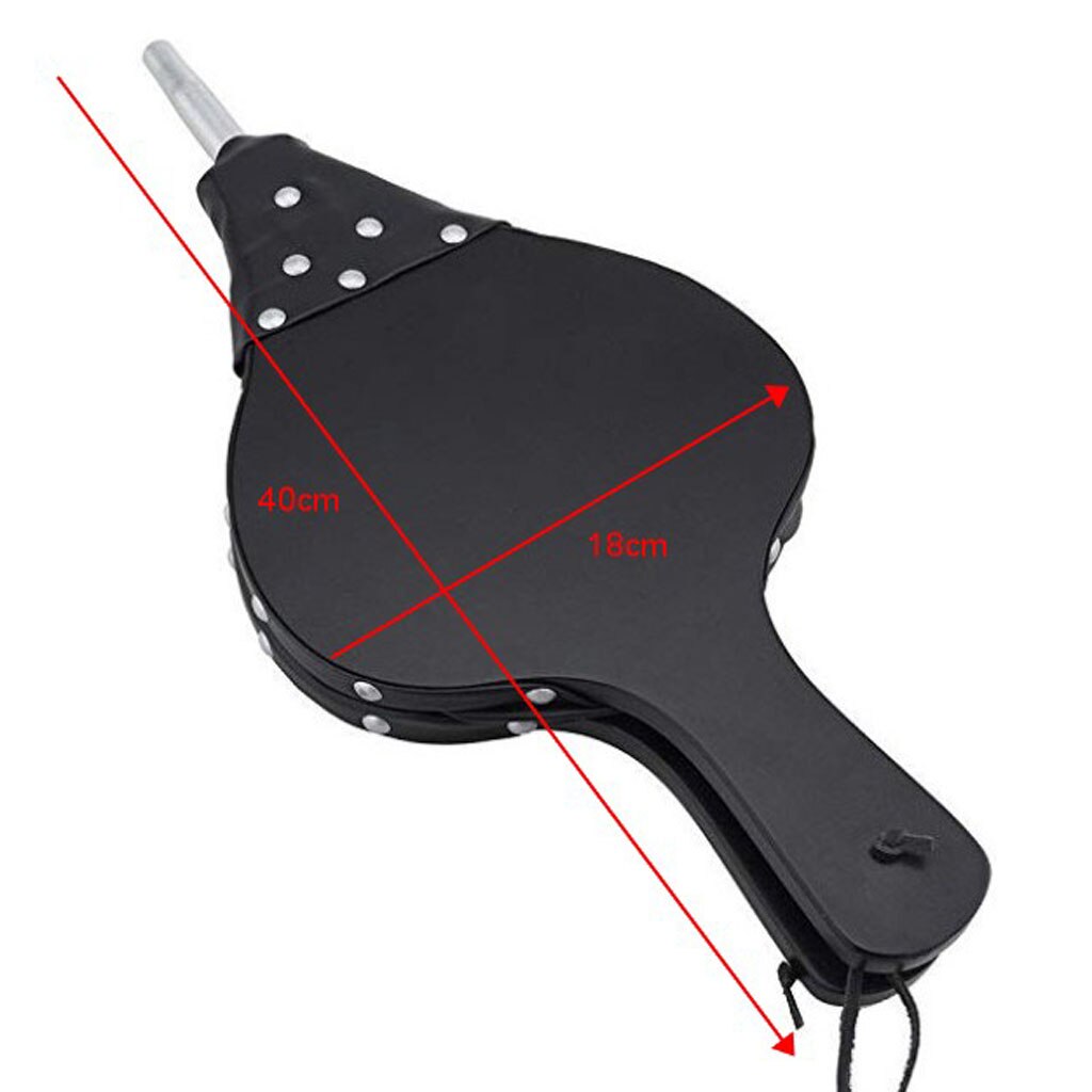 Wood Fireplace Bellows Air Blower Hand Bellow Camping BBQ Fire Pit Campfire Bellow Pumps, with Hanging Strap