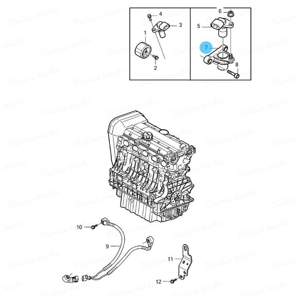 För volvo märke äkta volvo impuls 30637803 vevaxel sensor fäste  v60 s60 c70 c30 s80 v70 xc70 xc60 xc90 bil