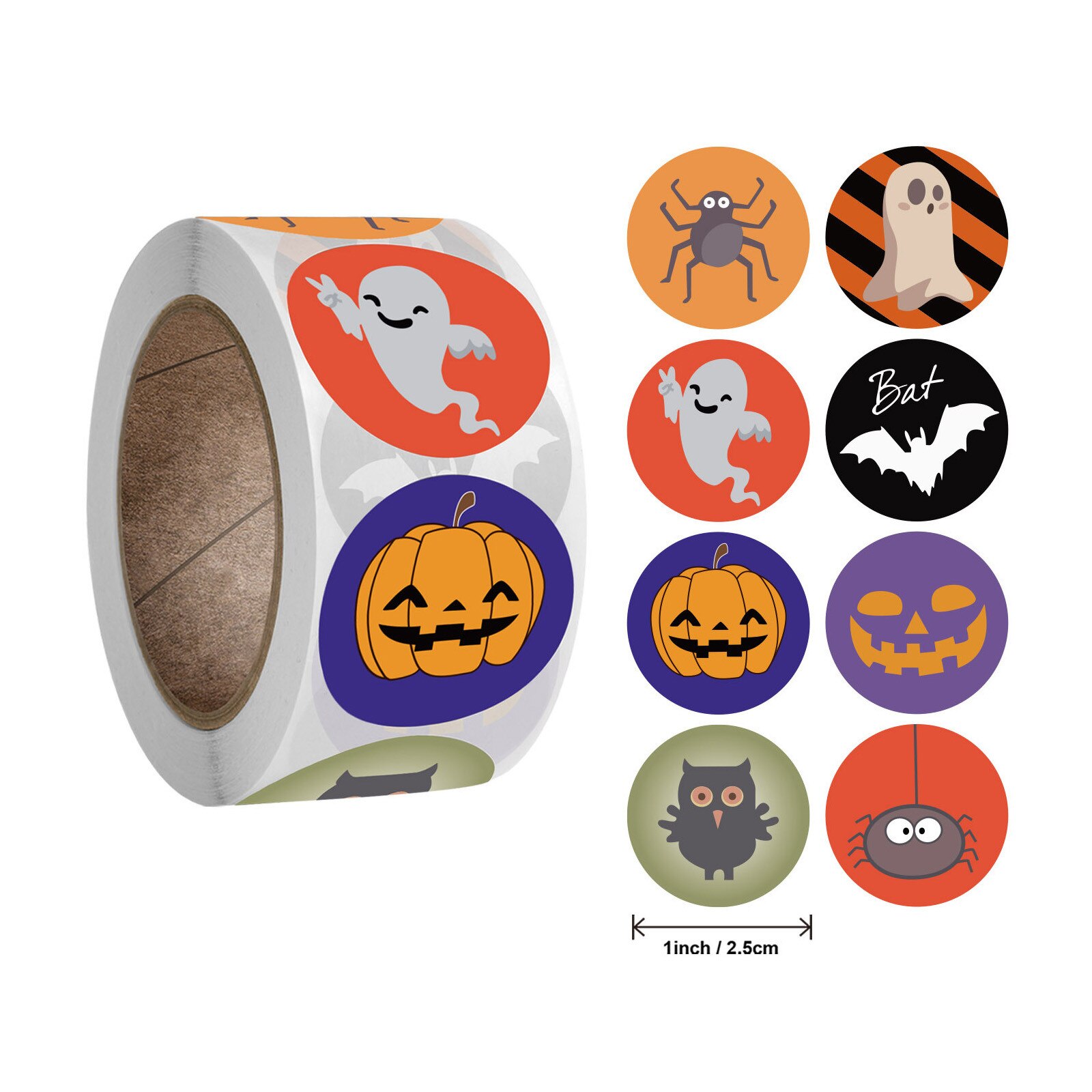 500 Sheets/Roll Roll Pack Sticker Party Wedding Decorating Sticker for Candy Bag Box Packing Bag Adhesive Lable