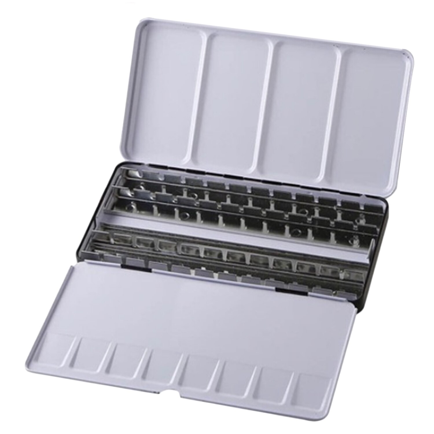 Behogar 48 Gird vacío acuarela latas paleta caja de pintura, caja para niños, artista estudiante principiantes dibujo