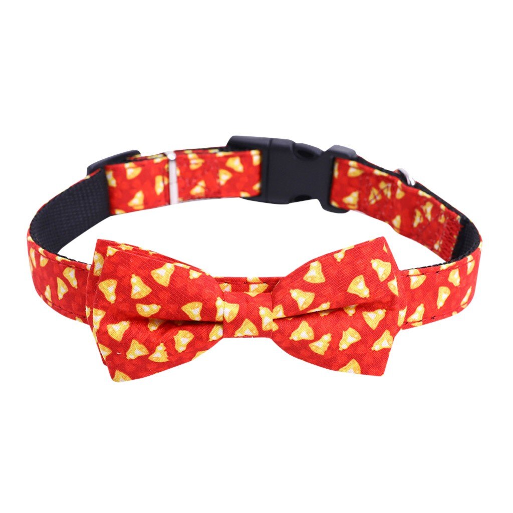 Kerstmis huisdier ademend huisdier hondenhalsband mascottes hondenaccessoires collier hond aankleed strik verstelbare schattige halsband