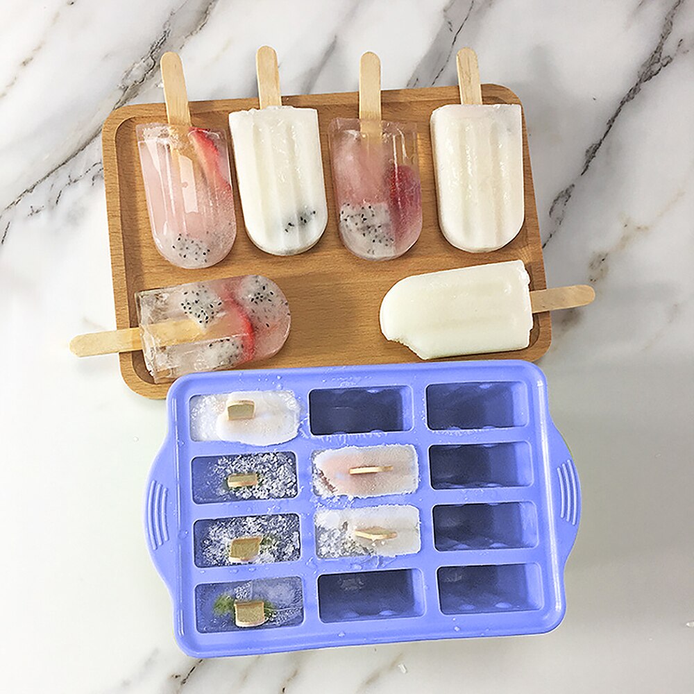 12 håls glass silikon isglassform silikon giftfri isglassform hemgjord stickglassmaskin sommar