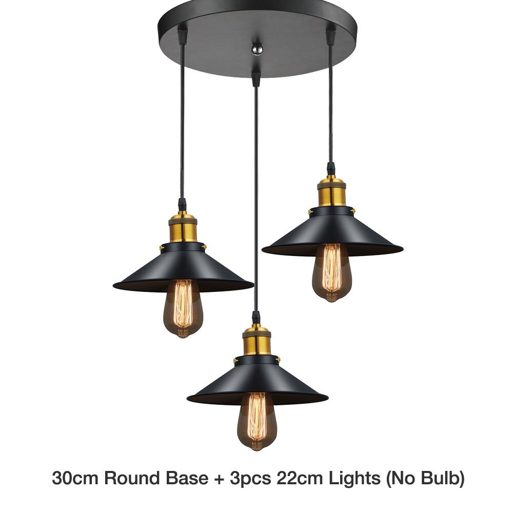 Modern LED Pendant Lamp Black Metal Vintage Lights Luminaria Living Bedroom Hanglamp Russia Dining Bedroom Pendant Lights Lustre