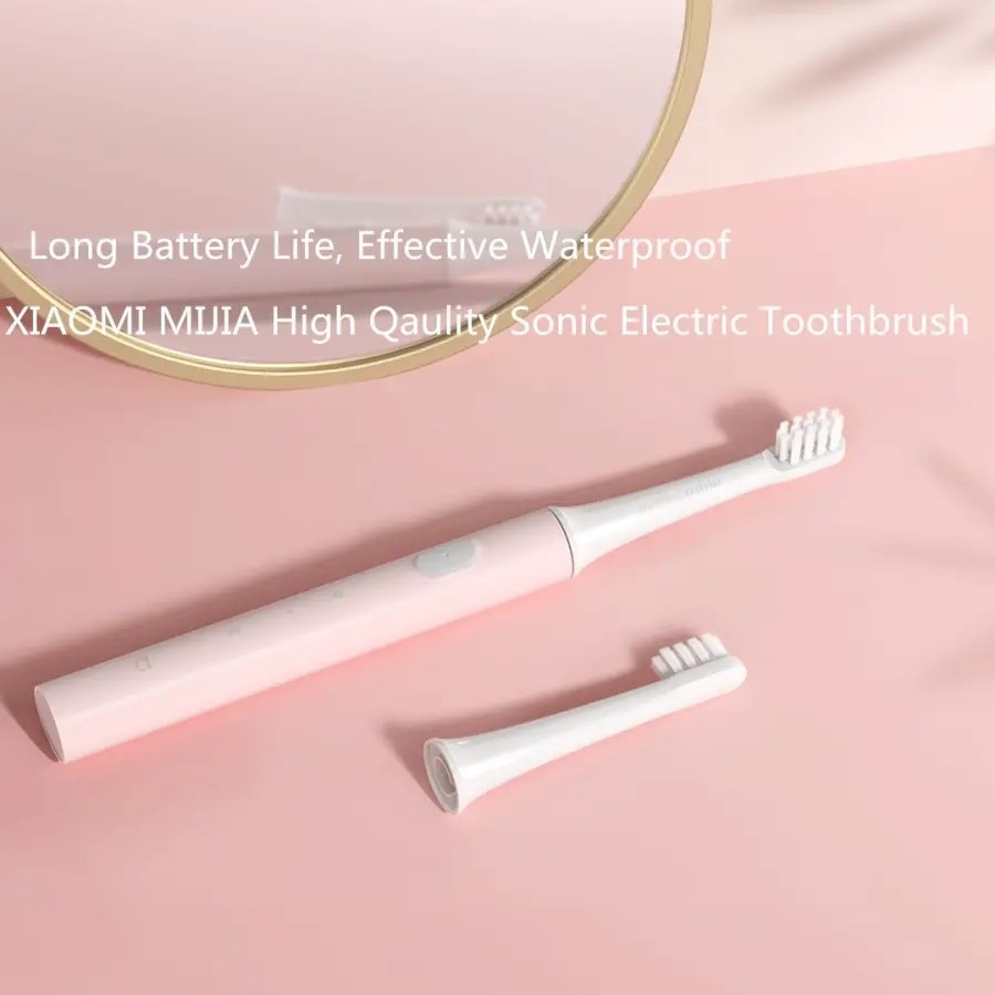 Dr.bei sonisk elektrisk tandbørste  t100 genopladelig ipx 7 vandtæt tjener ultralyds tænder ren tandbørste oral pleje xiami