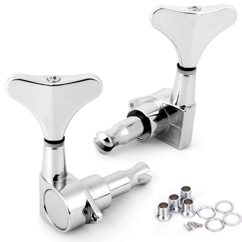 Electric Bass Tuning Pegs Tuners Machine Heads Knobs Set for Acoustic String Jazz Bass Replacement Music Instrument Parts