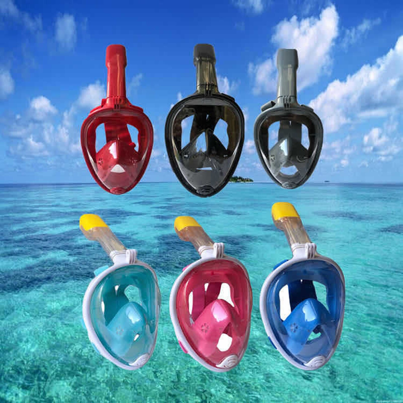 Scuba Tauchen Maske Volle Gesicht Schnorcheln Maske Unterwasser Anti Nebel Schnorcheln Tauchen Maske Für Schwimmen Speerfischen Dive Männer