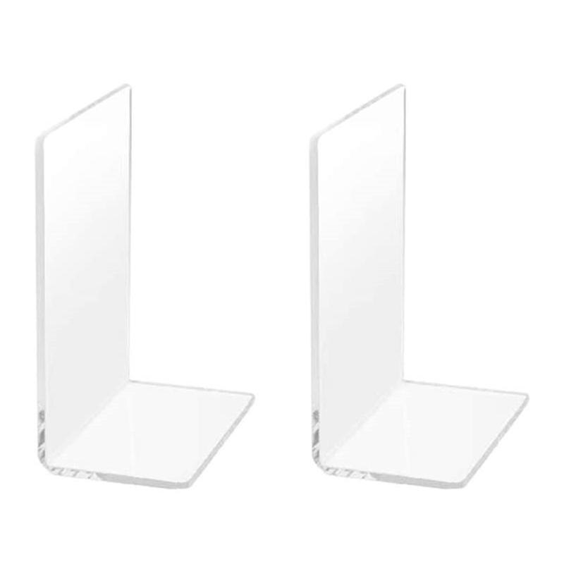 1 Pair Adorable Bookends Concise Bookstand Acrylic... – Grandado