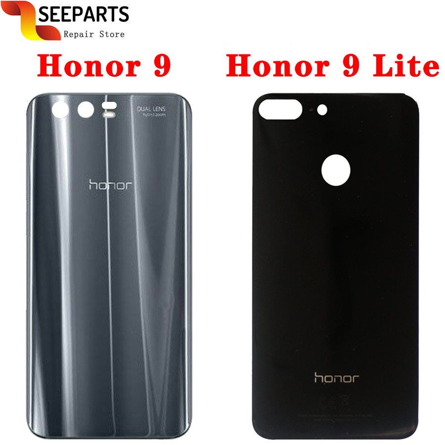 Voor Huawei Honor 9 Back Glas Batterij Cover Achterdeur Behuizing Voor Huawei Honor 9 Lite Case Panel Batterij Cover honor 9 Behuizing