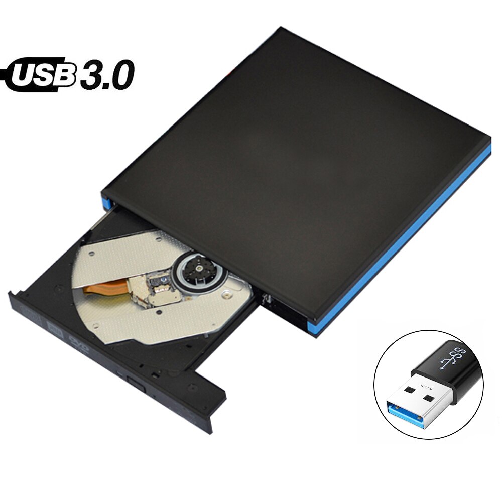 USB 3.0 DVD Burner DVD ROM Player External Optical Drive CD/DVD RW Writer Recorder Portatil Drives for Laptop Computer Mac pc
