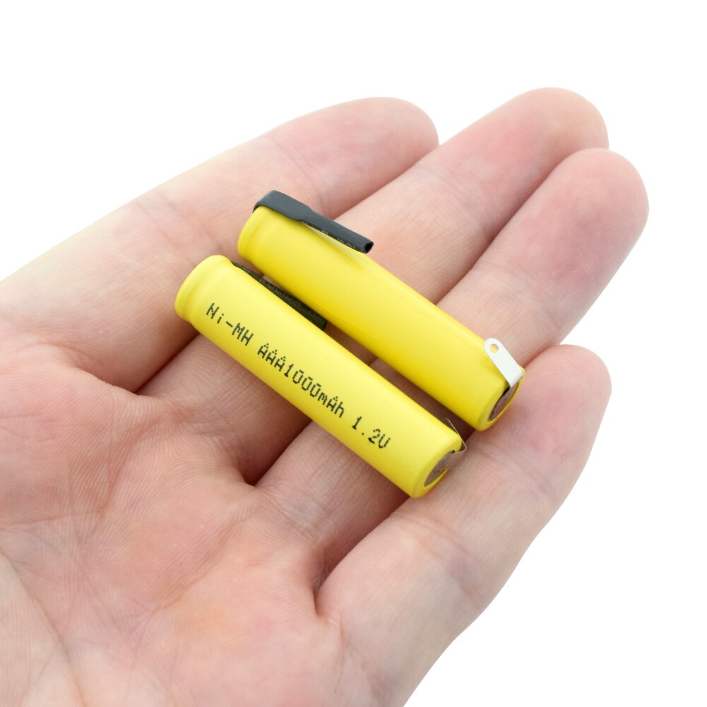 4-20Stck 1,2 V 1000mAh AAA akku 3A NI-MH Geringe selbstentladung akku Mit Registerkarten für spielzeug KTV mikrofon