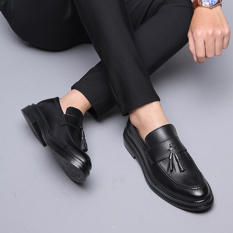 Chaussures habillées pour hommes, chaussures de mariage formelles, chaussures en cuir, chaussures d'affaires décontractées, chaussures plates pour hommes, chaussures oxford