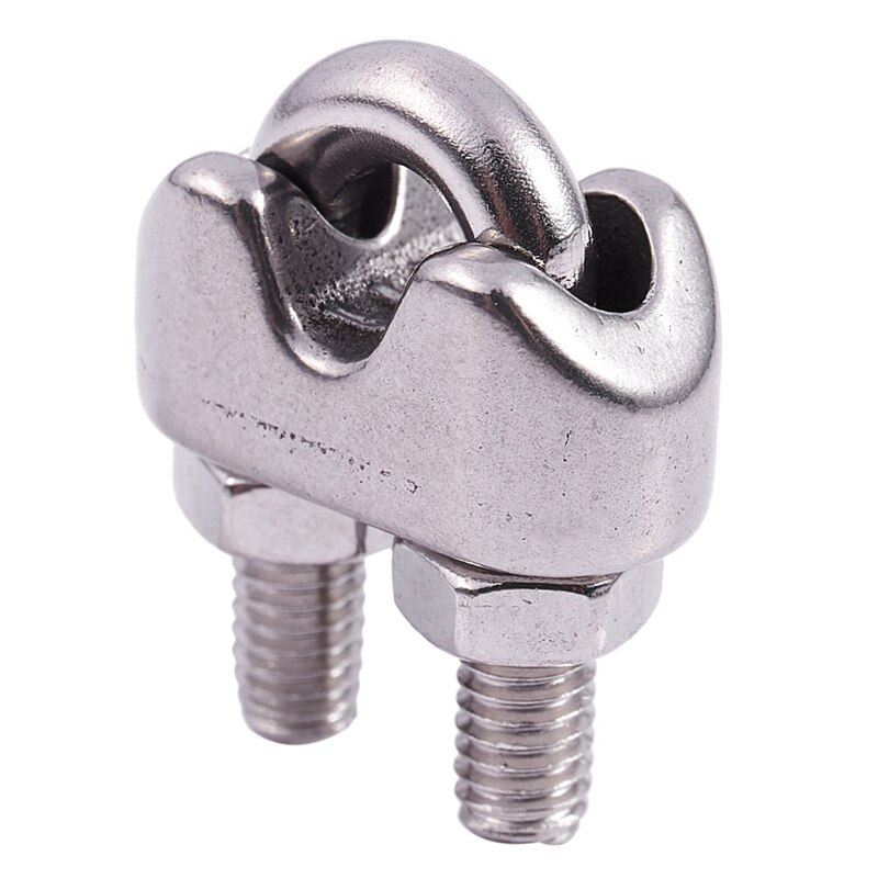 4Pcs Stainless Steel Cable Clip Saddle Clamp &amp; 20Pcs Stainless Steel 2-Hole Rigid Pipe Straps Clamp for 12mm Dia Tube