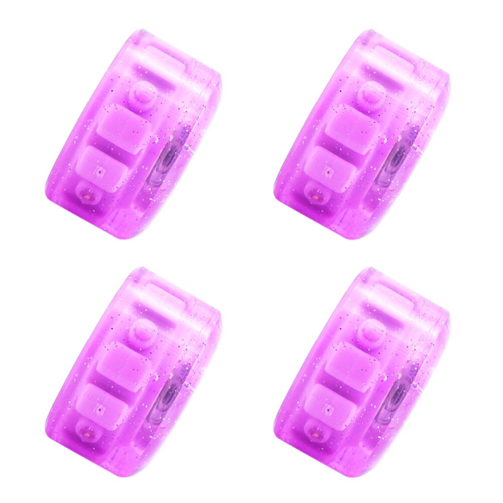 4Pcs Skating Glowing Wheels Ice Skates Wheels Double-row Roller Skates Wheels