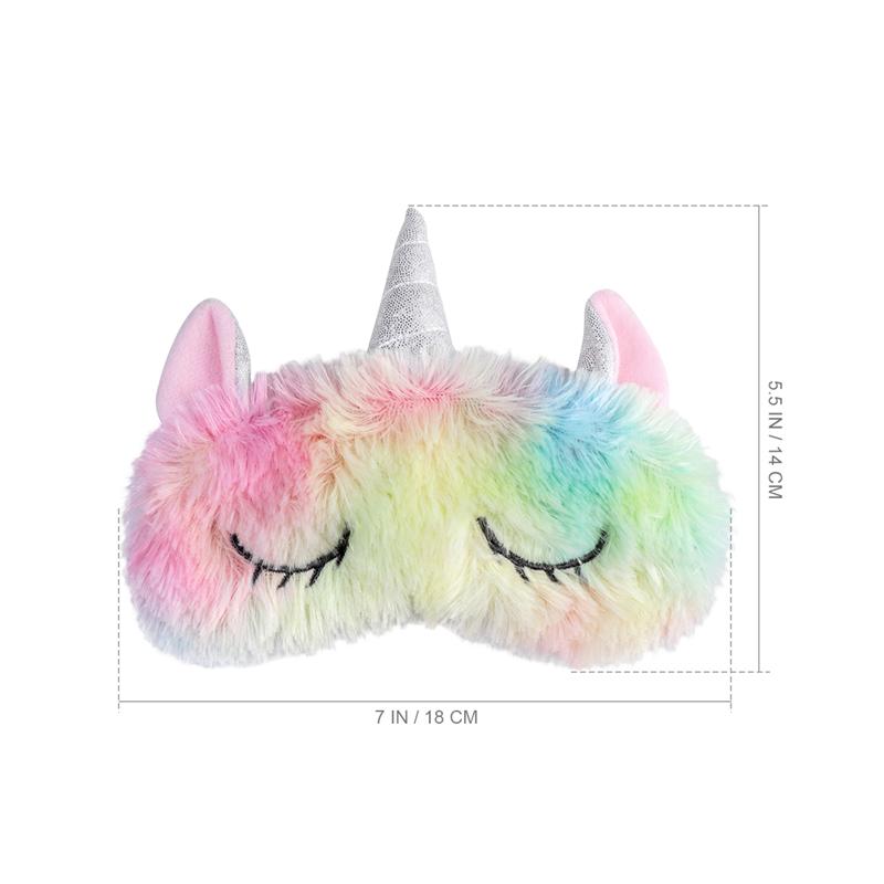 Øyemaske sove øyedeksel lapp iskrem myk søt enhjørning øyelokk sovemaske til å sove daglig brukpå pilsner