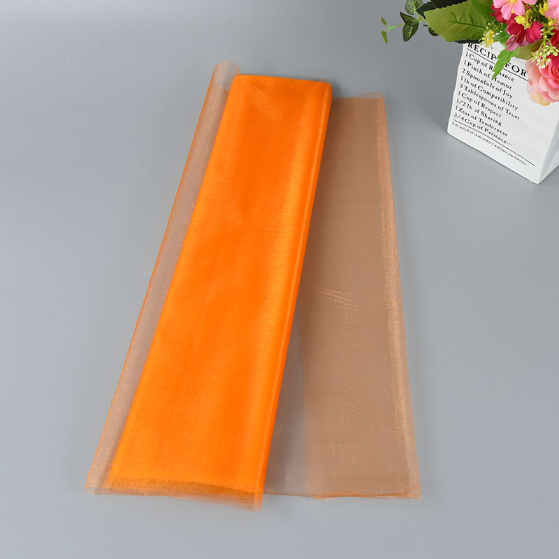 Rollo de tul para decoración de boda, tela transparente de Organza de cristal para fondo de de cumpleaños, fajas para silla de boda, hilo decorativo, 5/10m