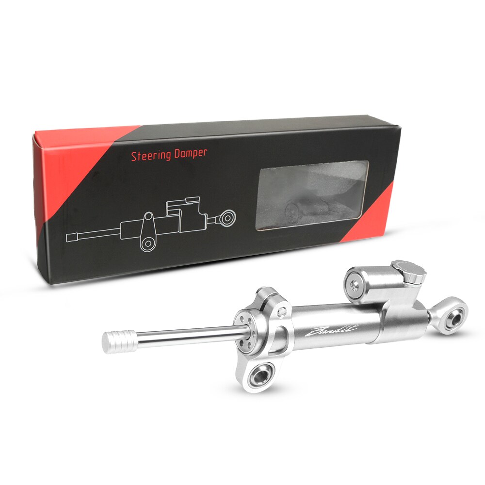 Pour SUZUKI BANDIT GSF 250 600 600S 650 650S 650N 1200 1250 Bandit universel moto CNC réglable direction amortisseur stabilisateur: Silver-Silver