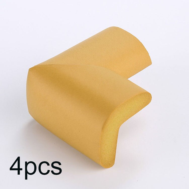 Silicone Table Corner Protector Safety Edge Guard Round Shape Transparent Corner Edge Protector Baby Safety Item White Collision: 4pcs Kahki