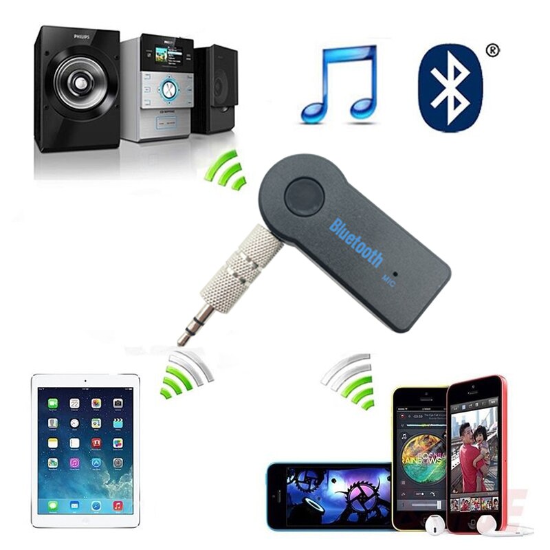 Bluetooth Adapter A2DP Drahtlose V 4,1 USB Bluetooth Empfänger 3,5mm Audio Jack TF Kartenleser MIC Anruf Unterstützung Für auto Lautsprecher